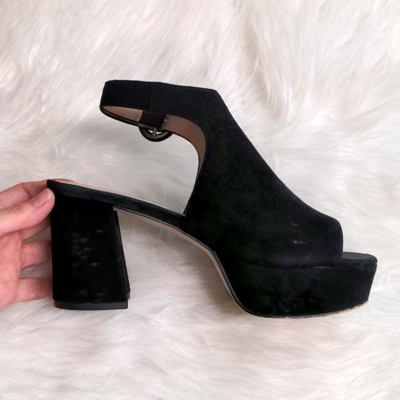 🛑SOLD! Sacha London Pepa Block Heel Platforms Sandals - Picture 2 of 9